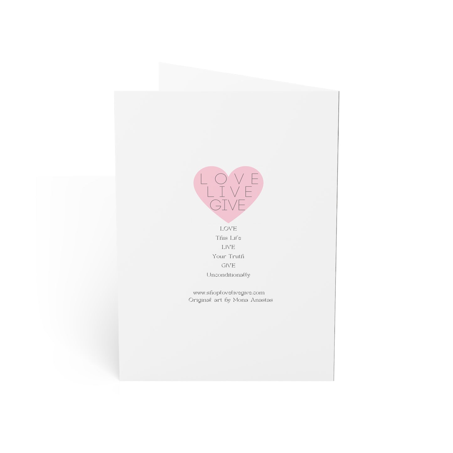 Rose in Black Greeting Card (1pc or 10pc)