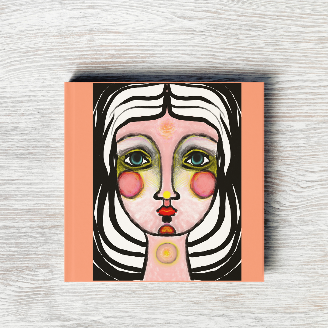 Finding Voice Journal 8.5" x 8.5" Blank Page Journal: Art by Mona Anastas
