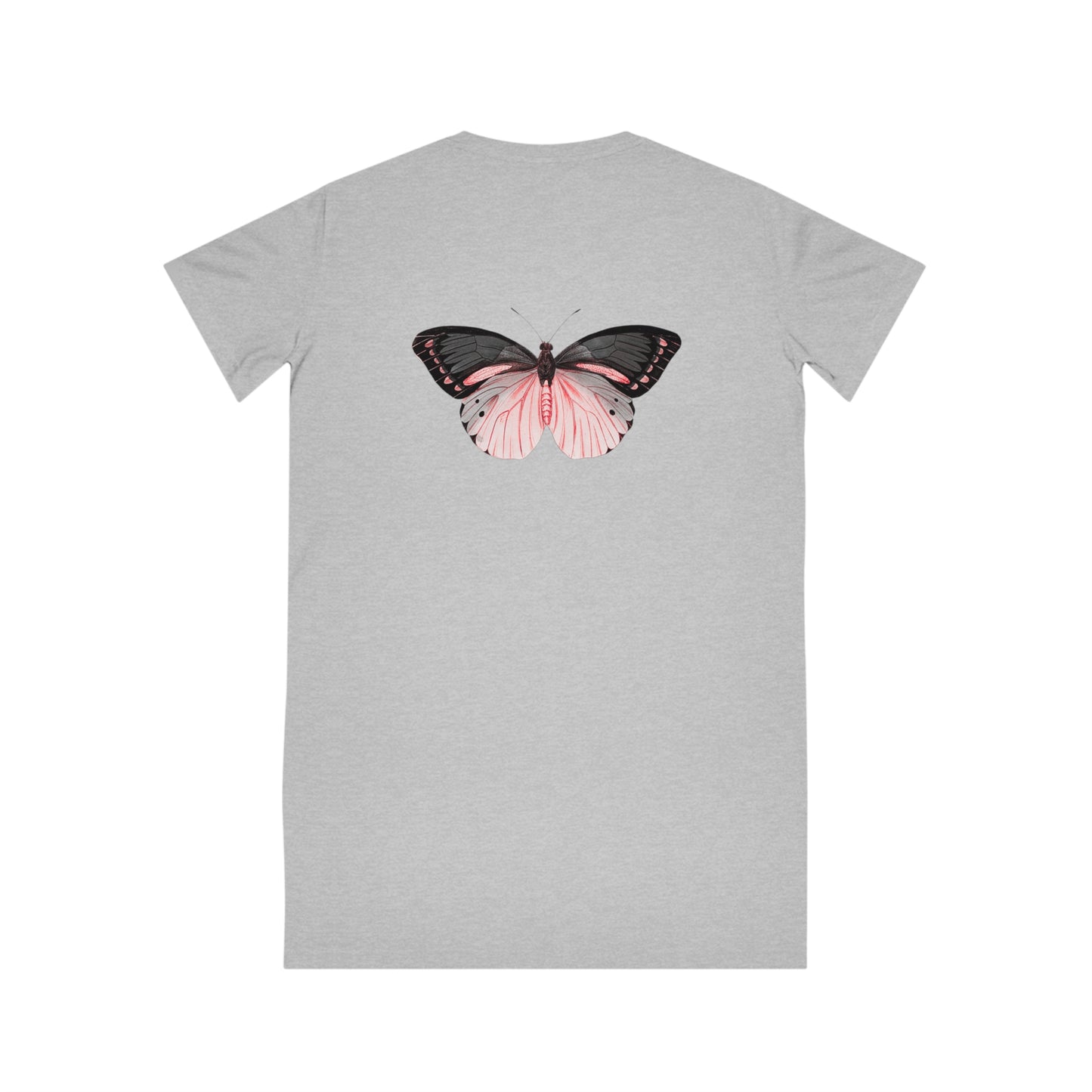 Black/Pink Butterfly T-Shirt Dress