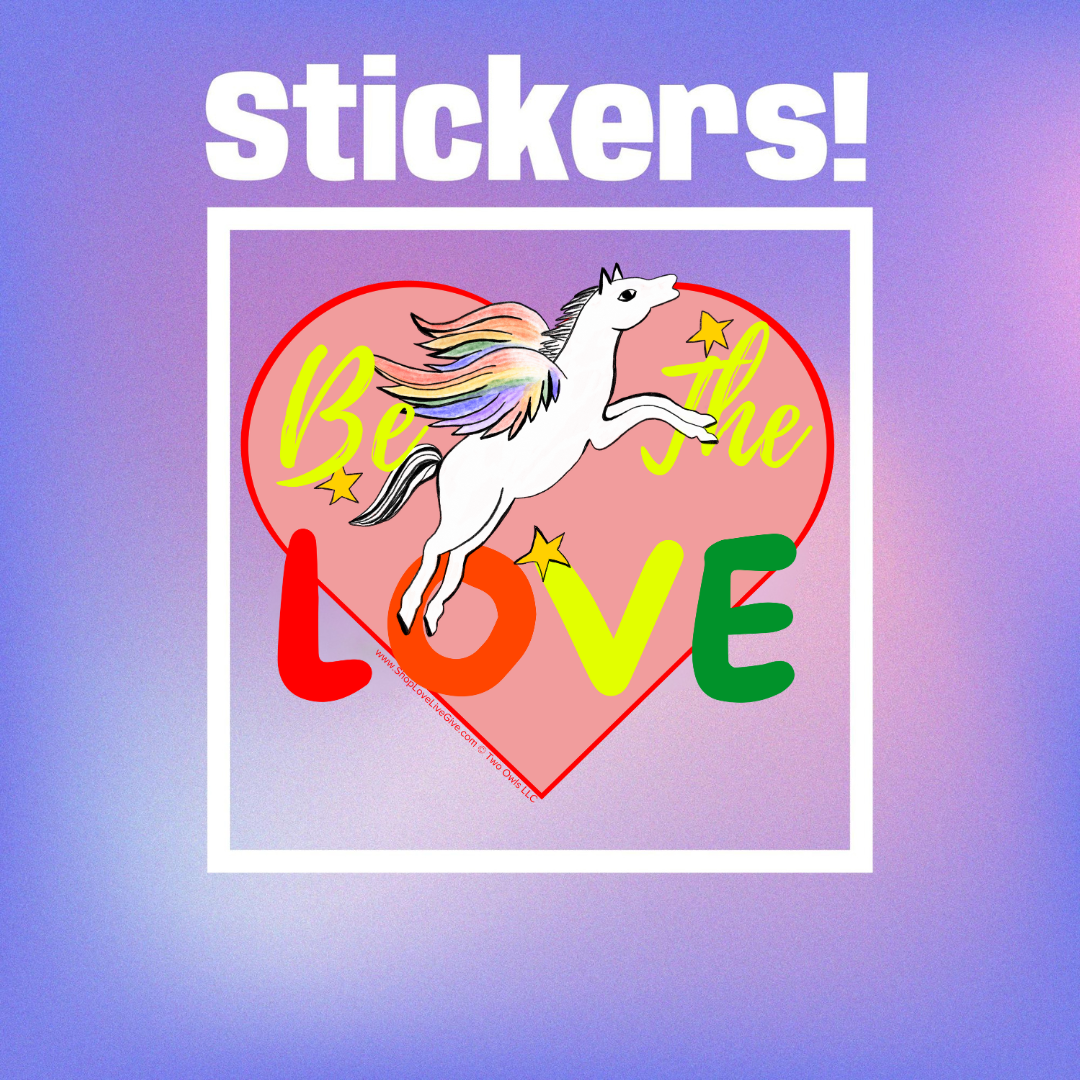 Be The Love Pegasus Sticker