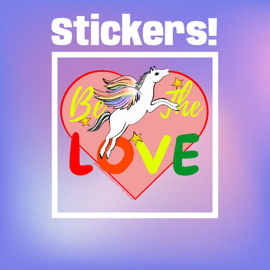 Be The Love Pegasus Sticker