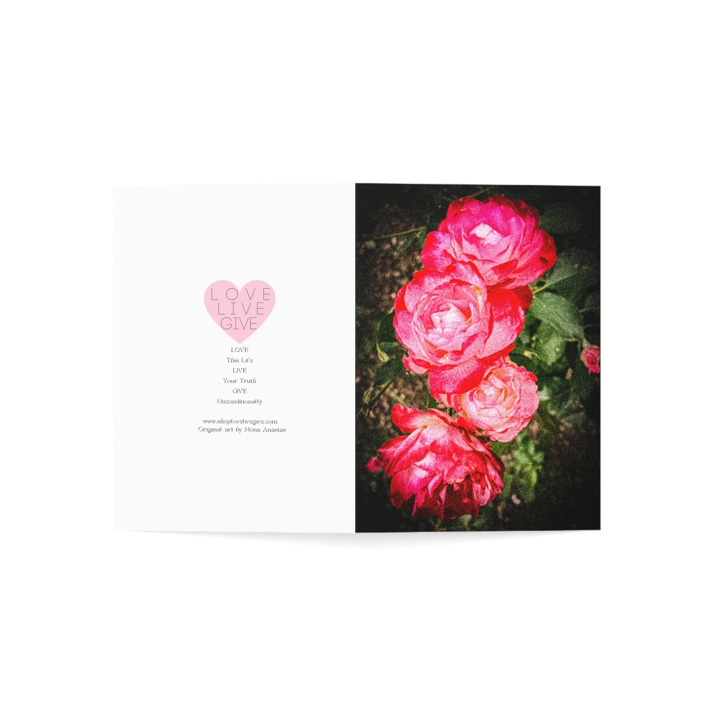 Zoo Garden Roses Greeting Card (1pc or 10pc)