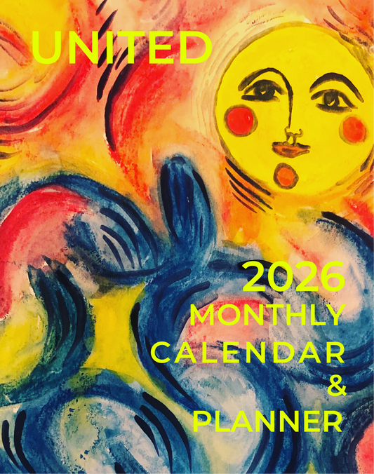 2026 United Desk Calendar and Planner - Art by Mona Anastas