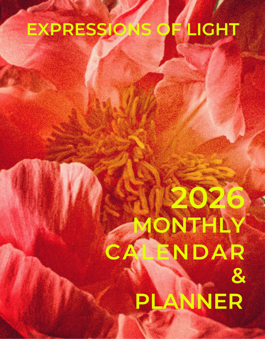 2026 Expressions of Light Desk Calendar and Planner - Art by Mona Anastas