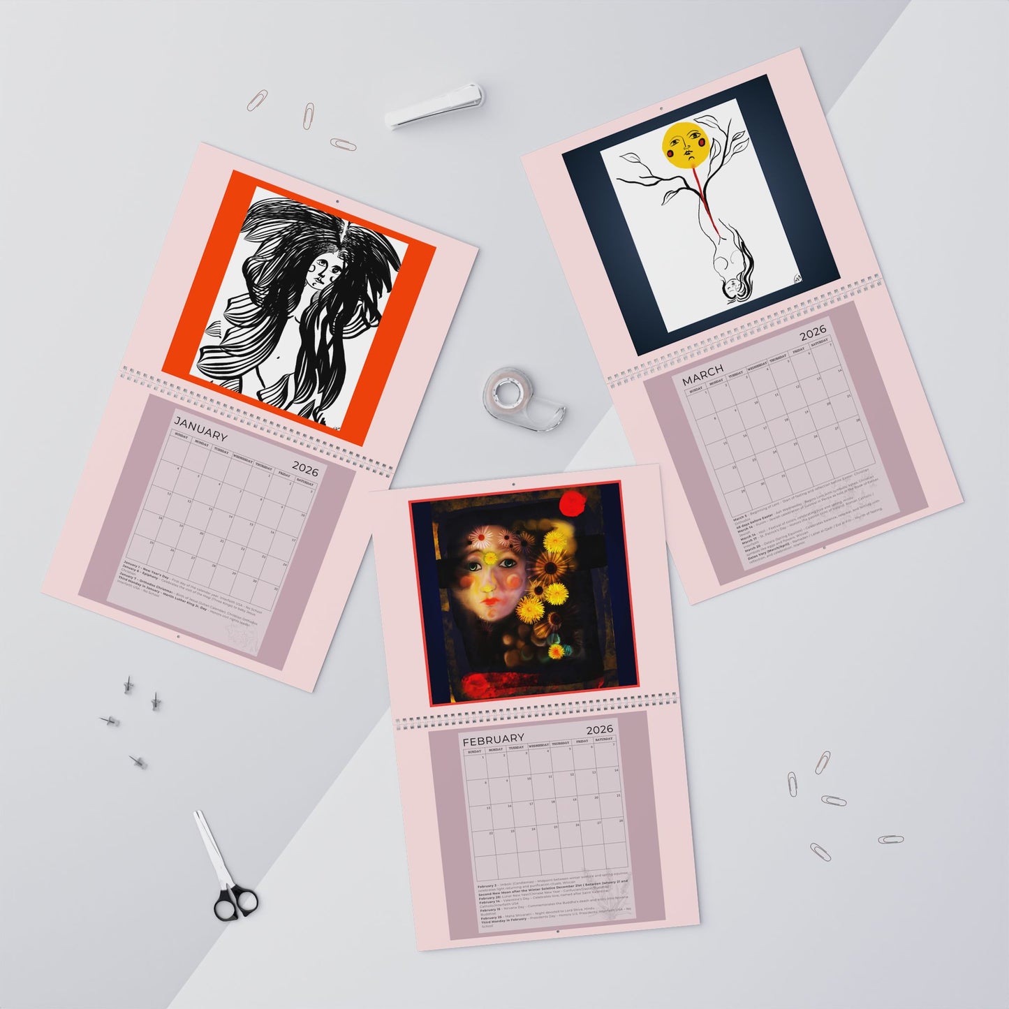 2026 "UNITED" WALL Calendar