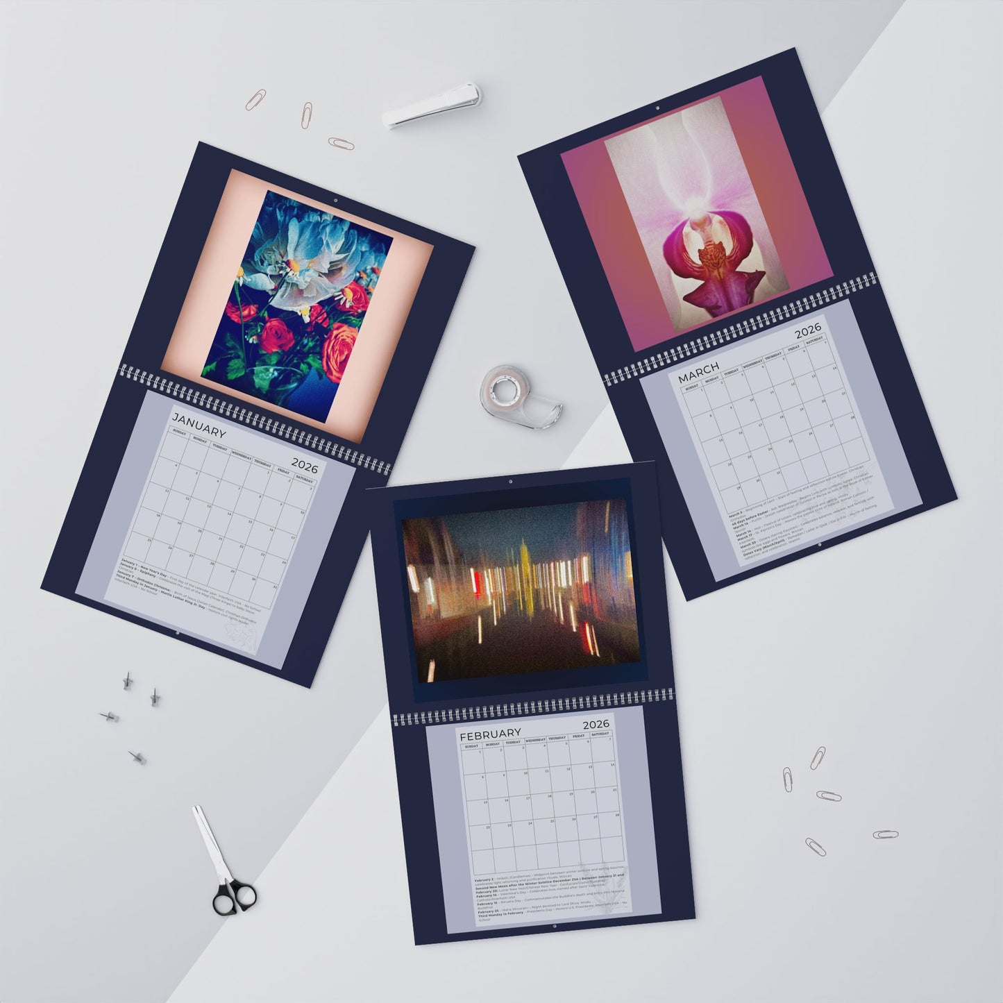 2026 "EXPRESSIONS OF LIGHT" WALL Calendar