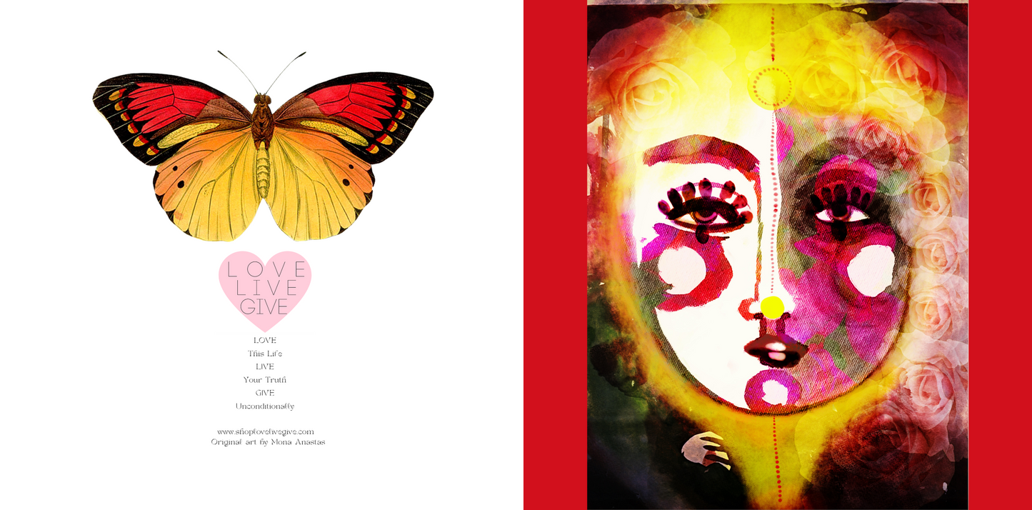Empowered Heart Journal: Art by Mona Anastas