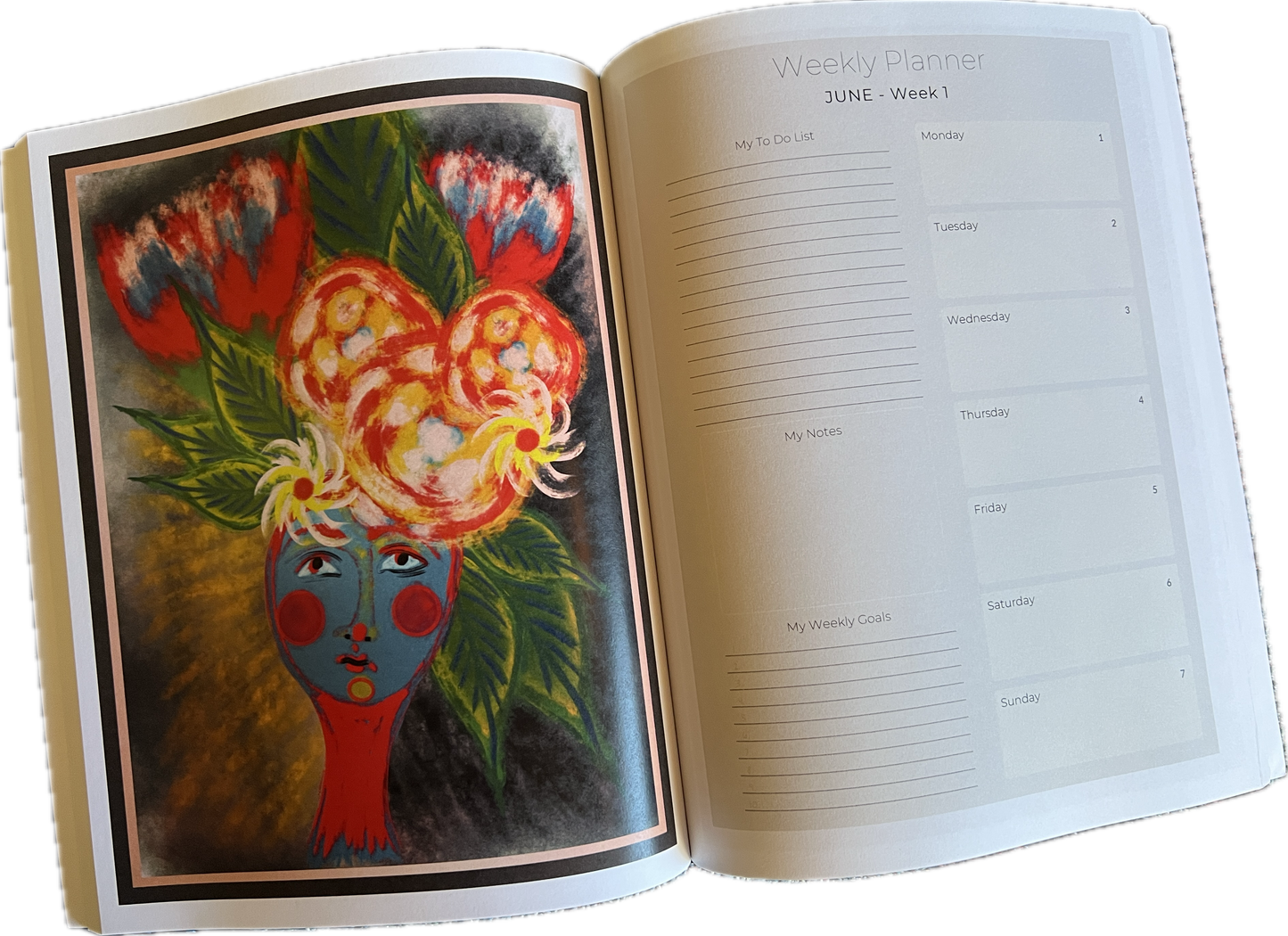 2026 A Moment of Clarity Desk Calendar and Planner - Art by Mona Anastas