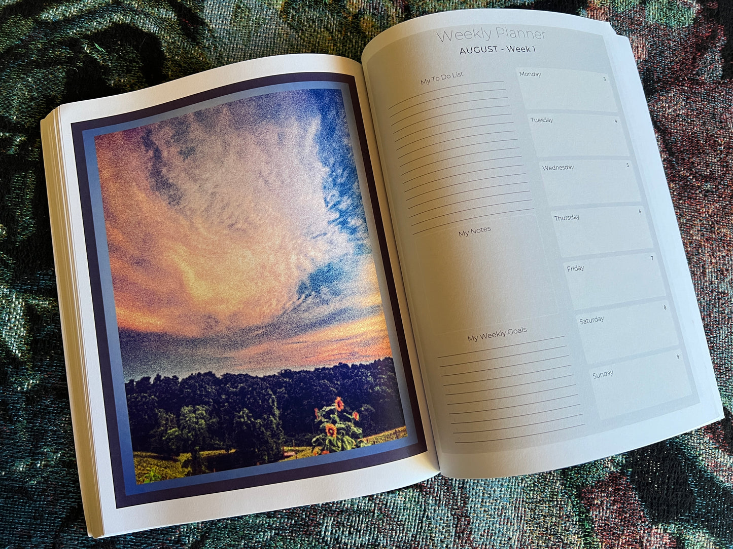 2026 Expressions of Light Desk Calendar and Planner - Art by Mona Anastas