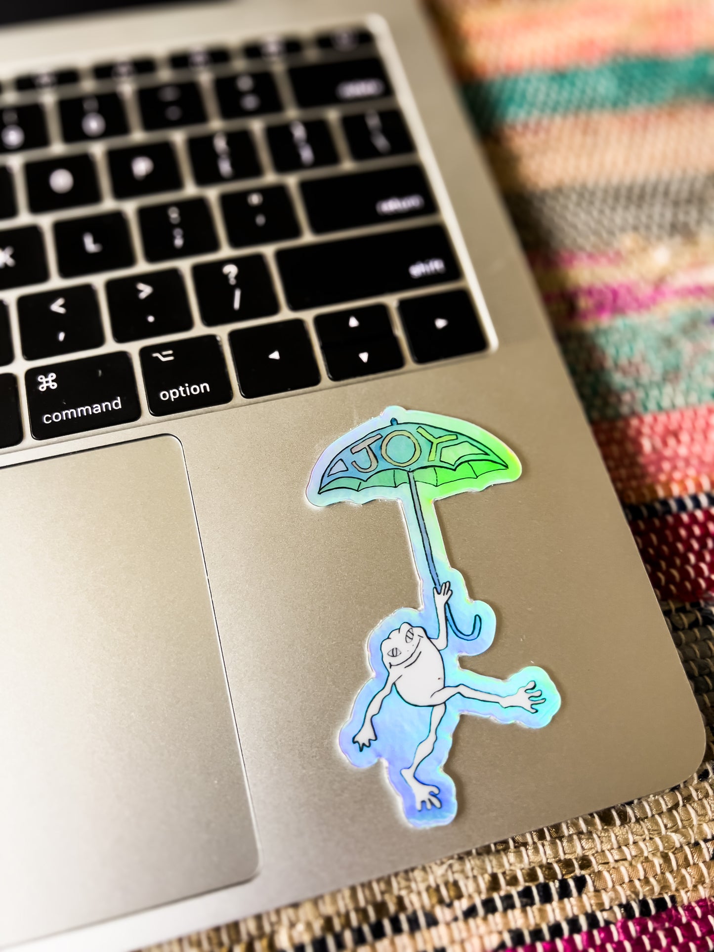 Joy Frog Holographic Sticker