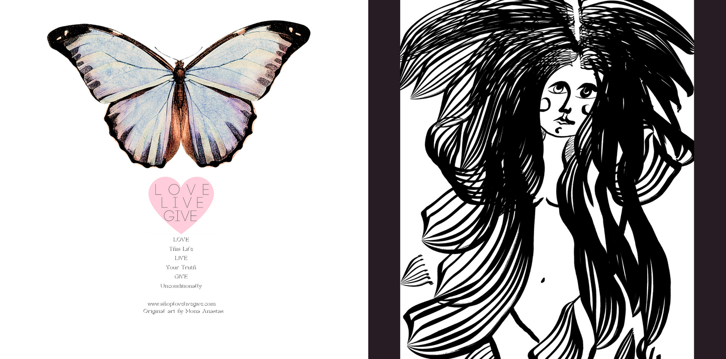Good Morning Hair Journal 8.5" x 8.5" Blank Page Journal: Art by Mona Anastas