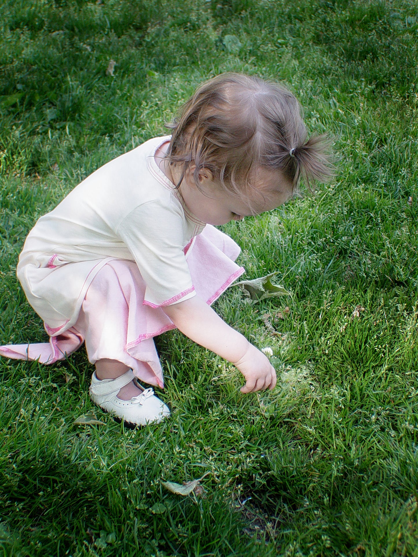 TwOOwls Lavender/Pink Baby Tunic Dress Organic Cotton-Made in the USA
