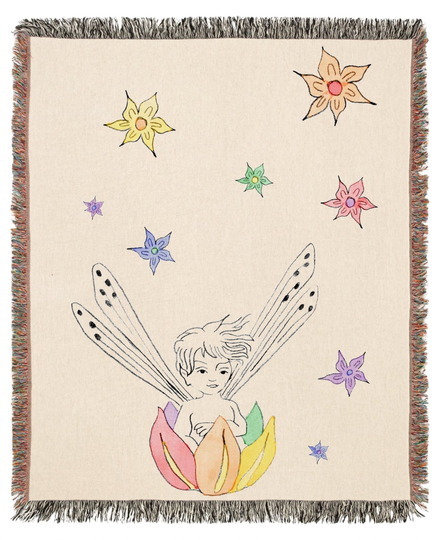 Fairy Boat Woven Blanket