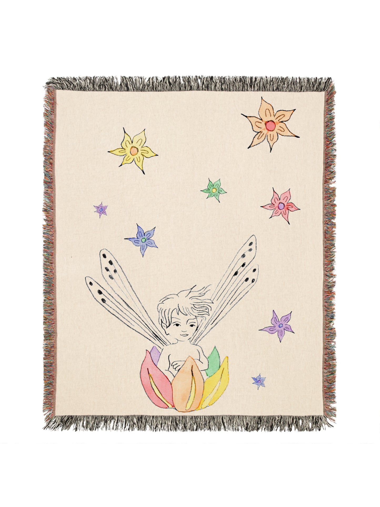 Fairy Boat Woven Blanket