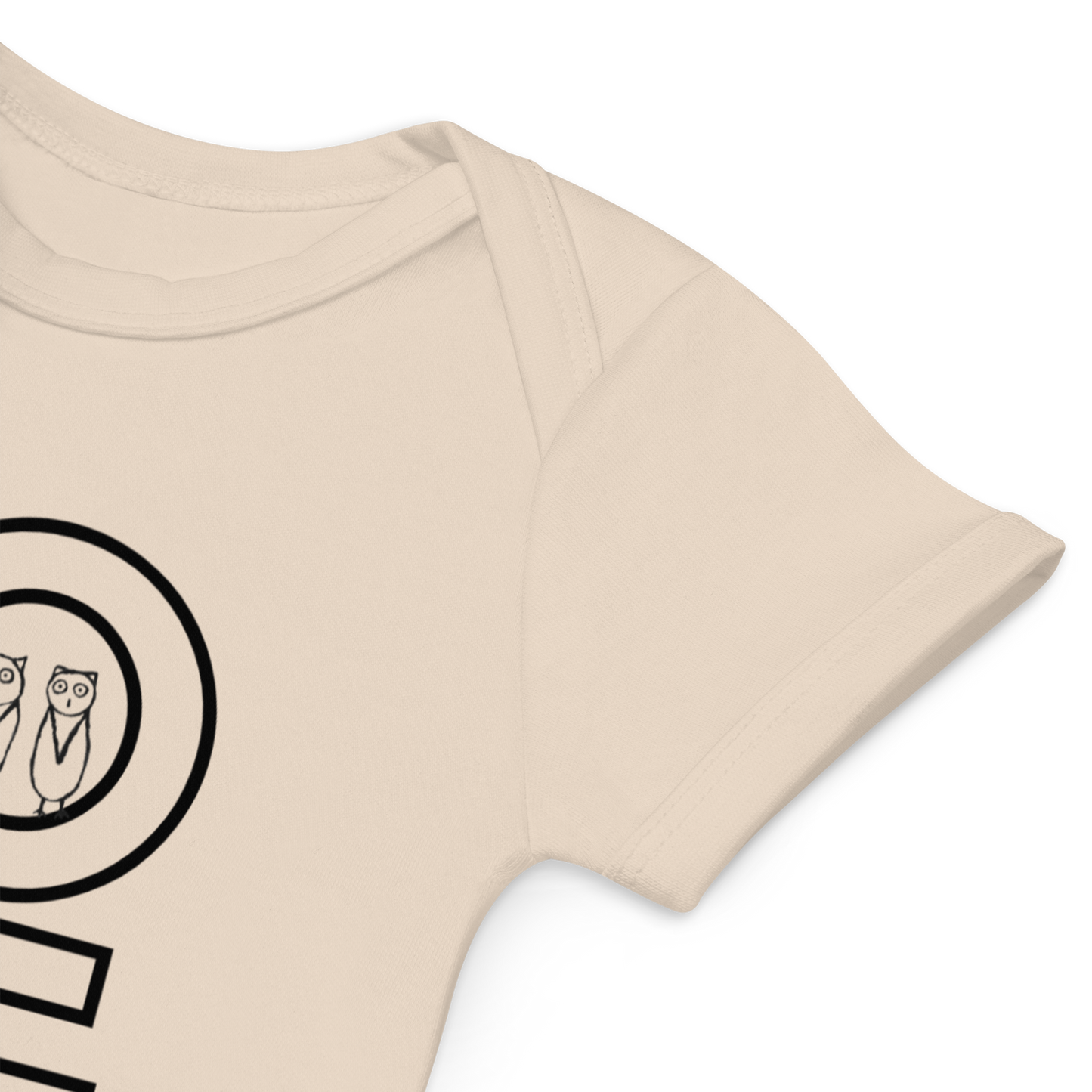 Two Owls LOVE Owls Organic cotton baby romper