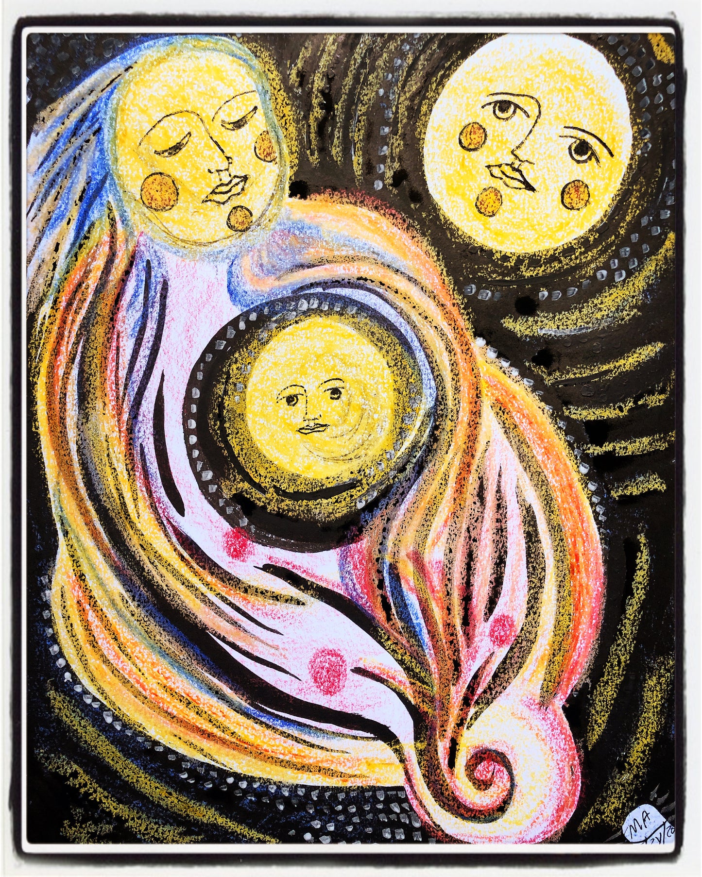 Fine Art Print “Prenatal mother and child - waiting for birth"