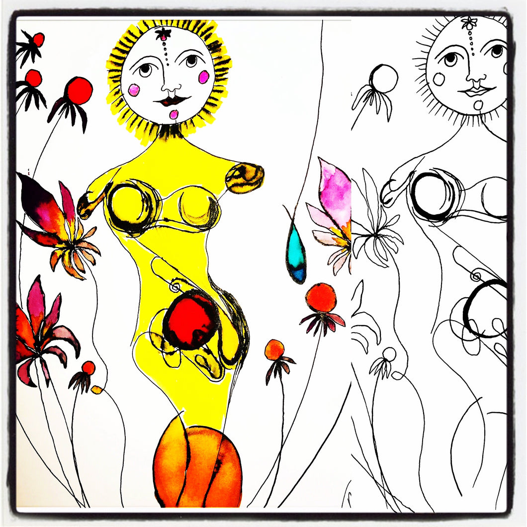 Velvet Fine Art Print “Gemini Sun