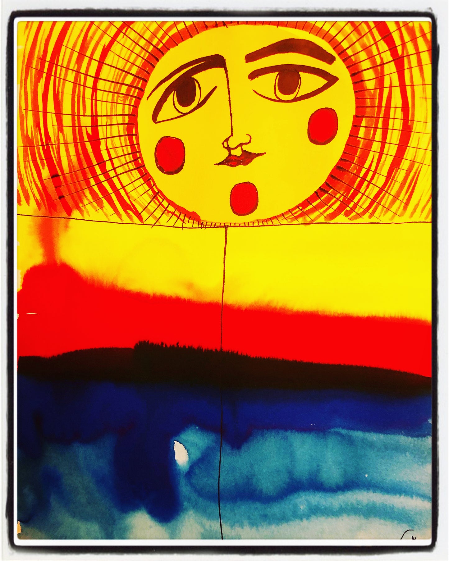 Fine Art Print “Experiencing color on the right side of the line"