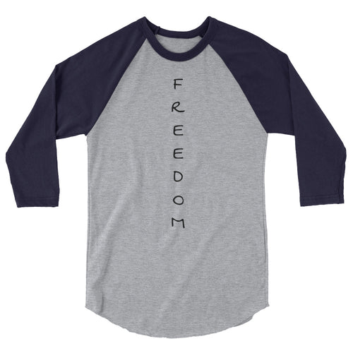 3/4 sleeve FREEDOM raglan shirt