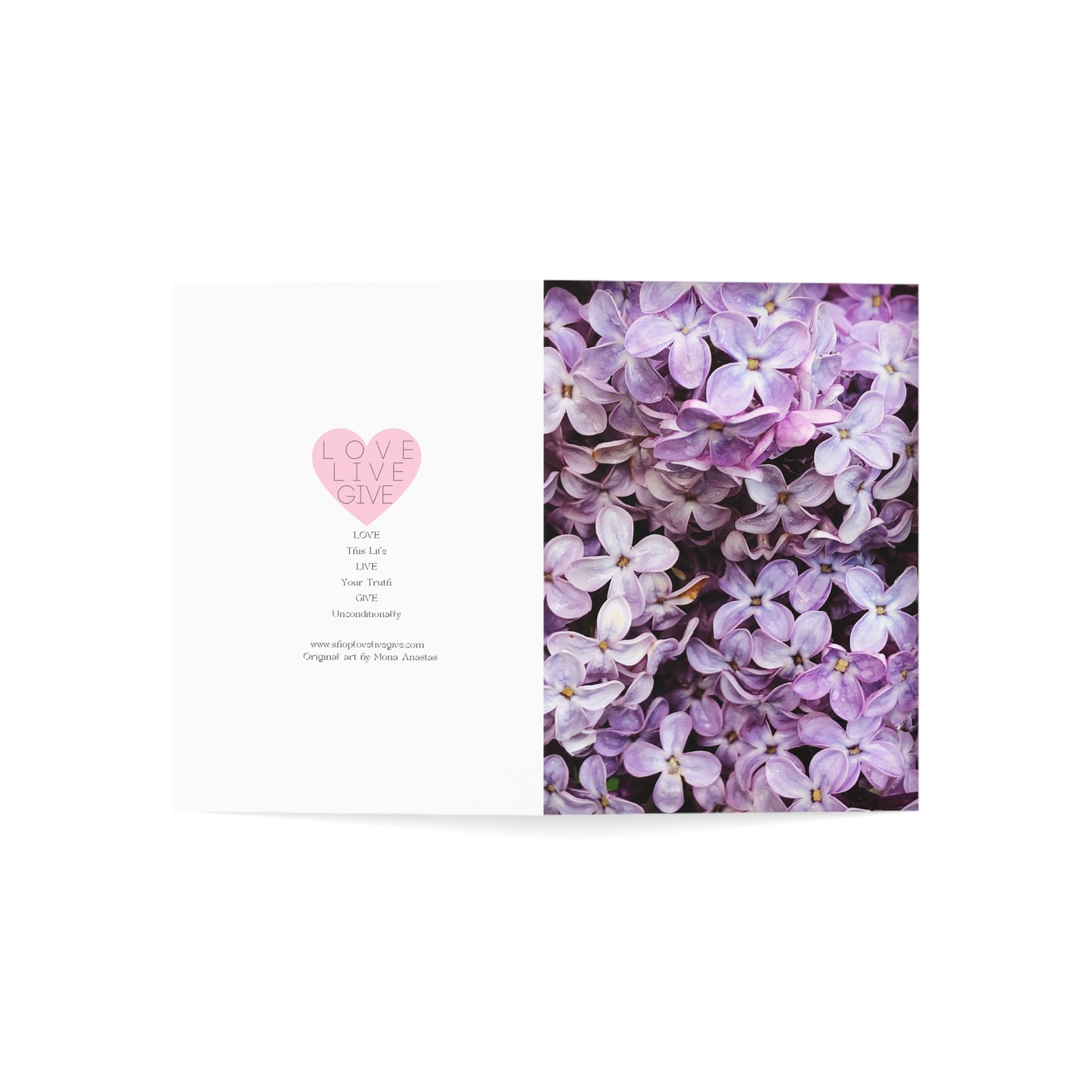 Morning Lilac Greeting Card (1pc or 10pc)