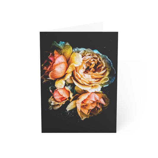 Rose in Black Greeting Card (1pc or 10pc)