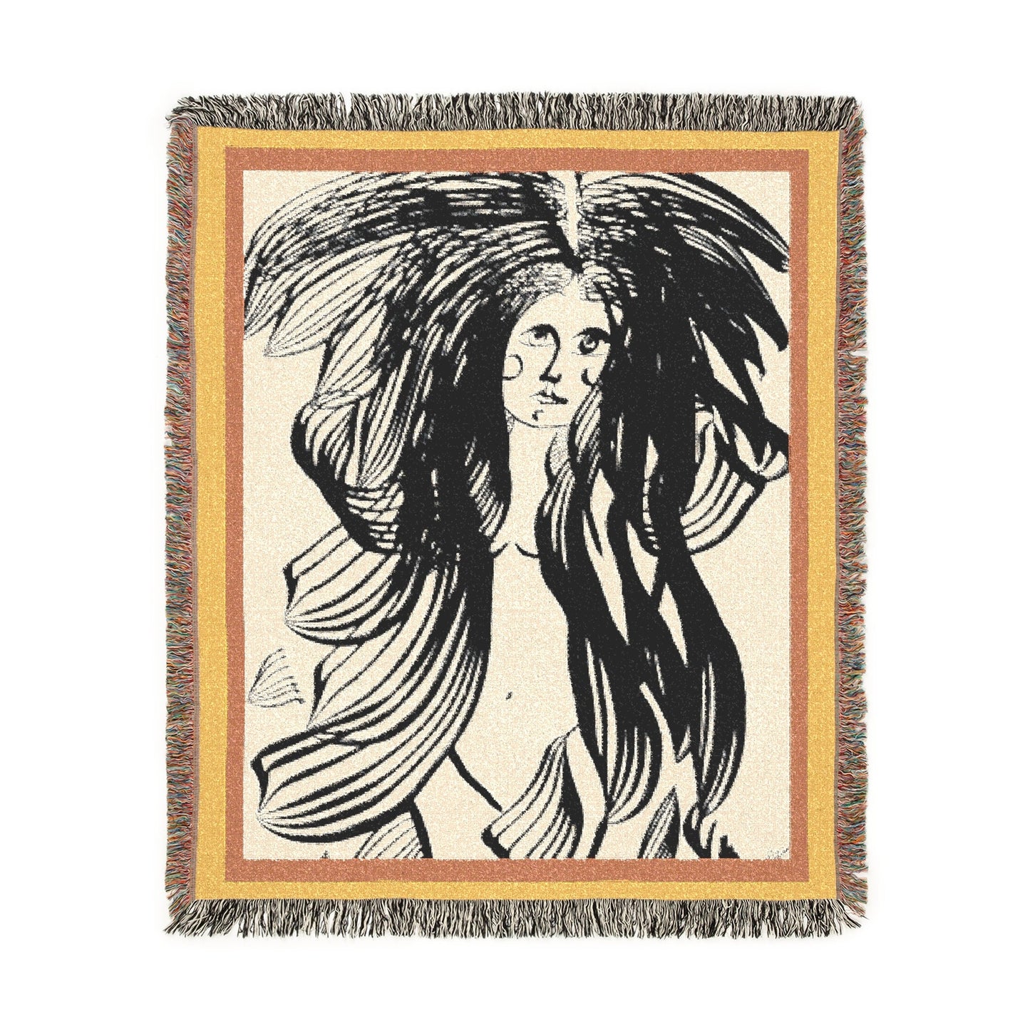 Morning Hair Woven Blanket