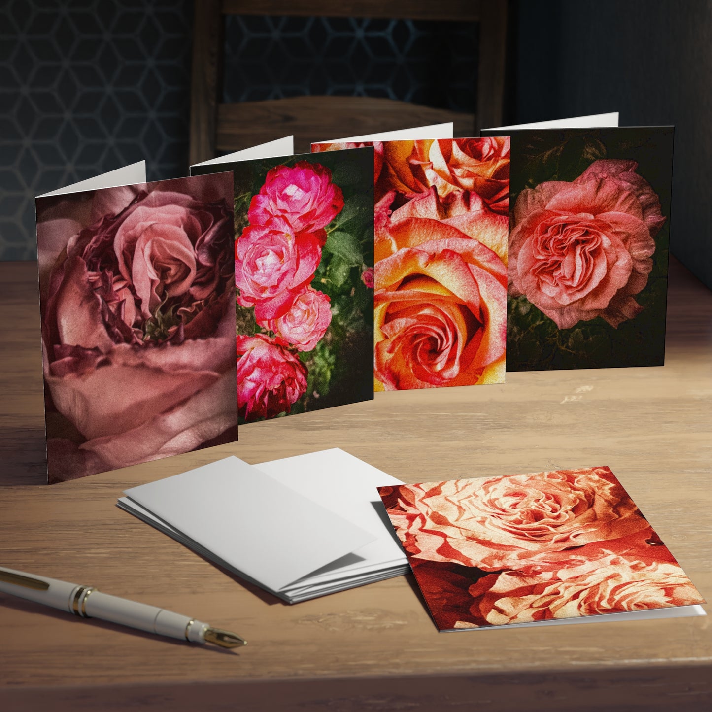 Rose Garden Greeting Card Set (5-Pack)