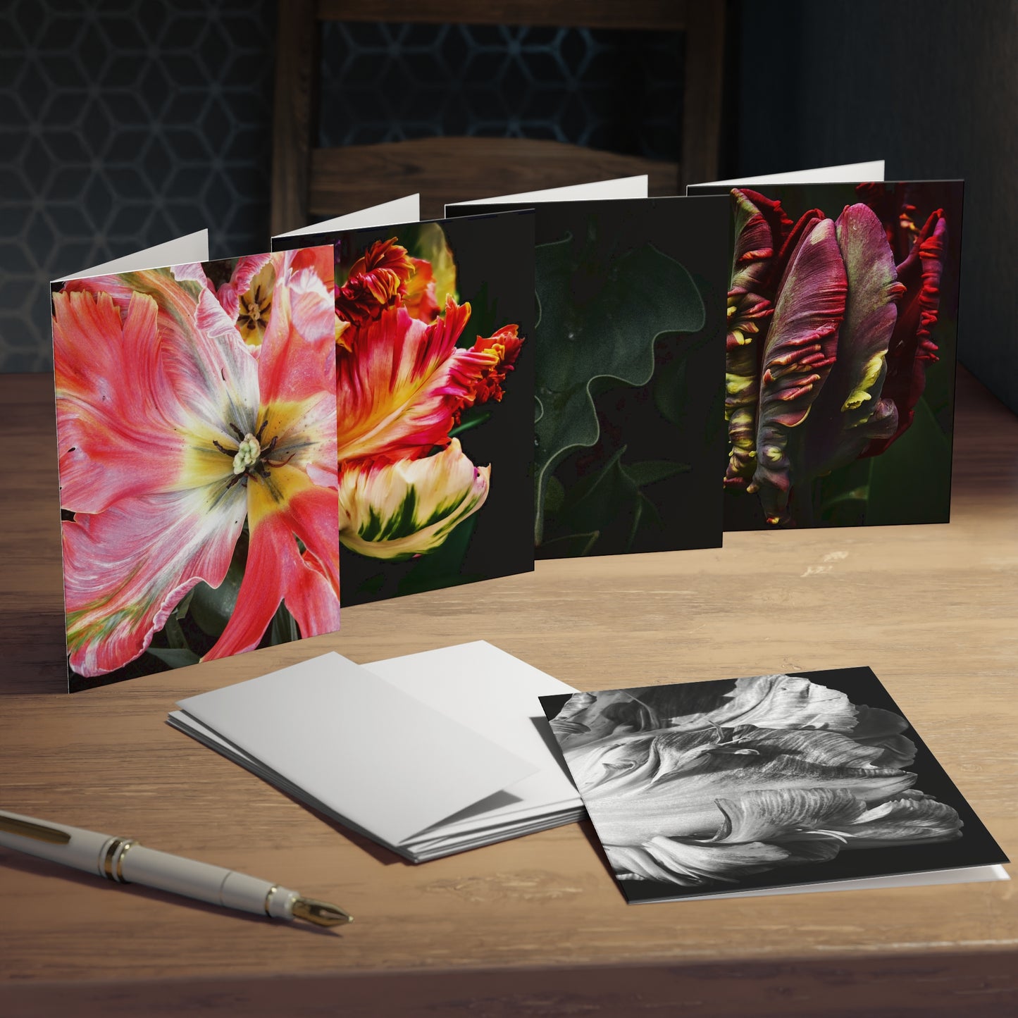 Spring Tulips Greeting Card Set (5-Pack)