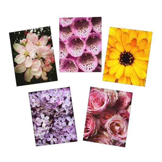 Spring Bouquet Greeting Card Set (5-Pack)