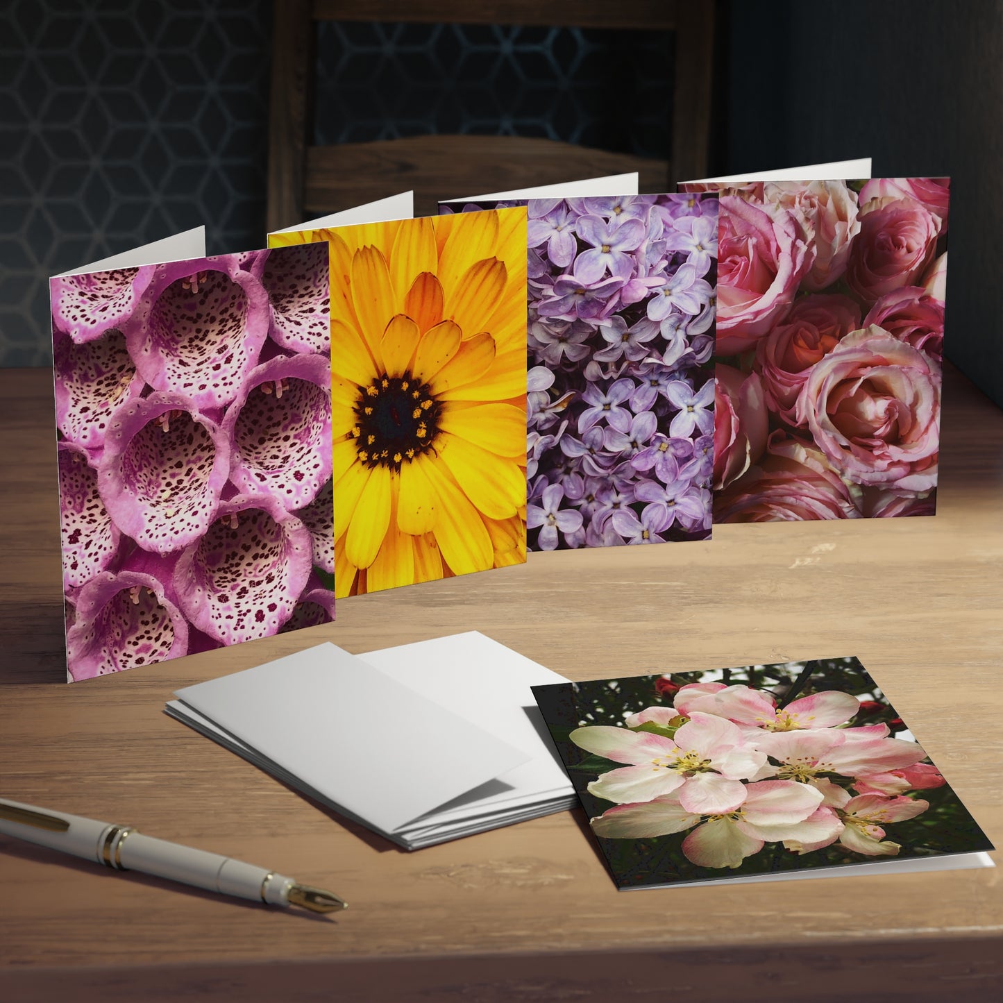 Spring Bouquet Greeting Card Set (5-Pack)