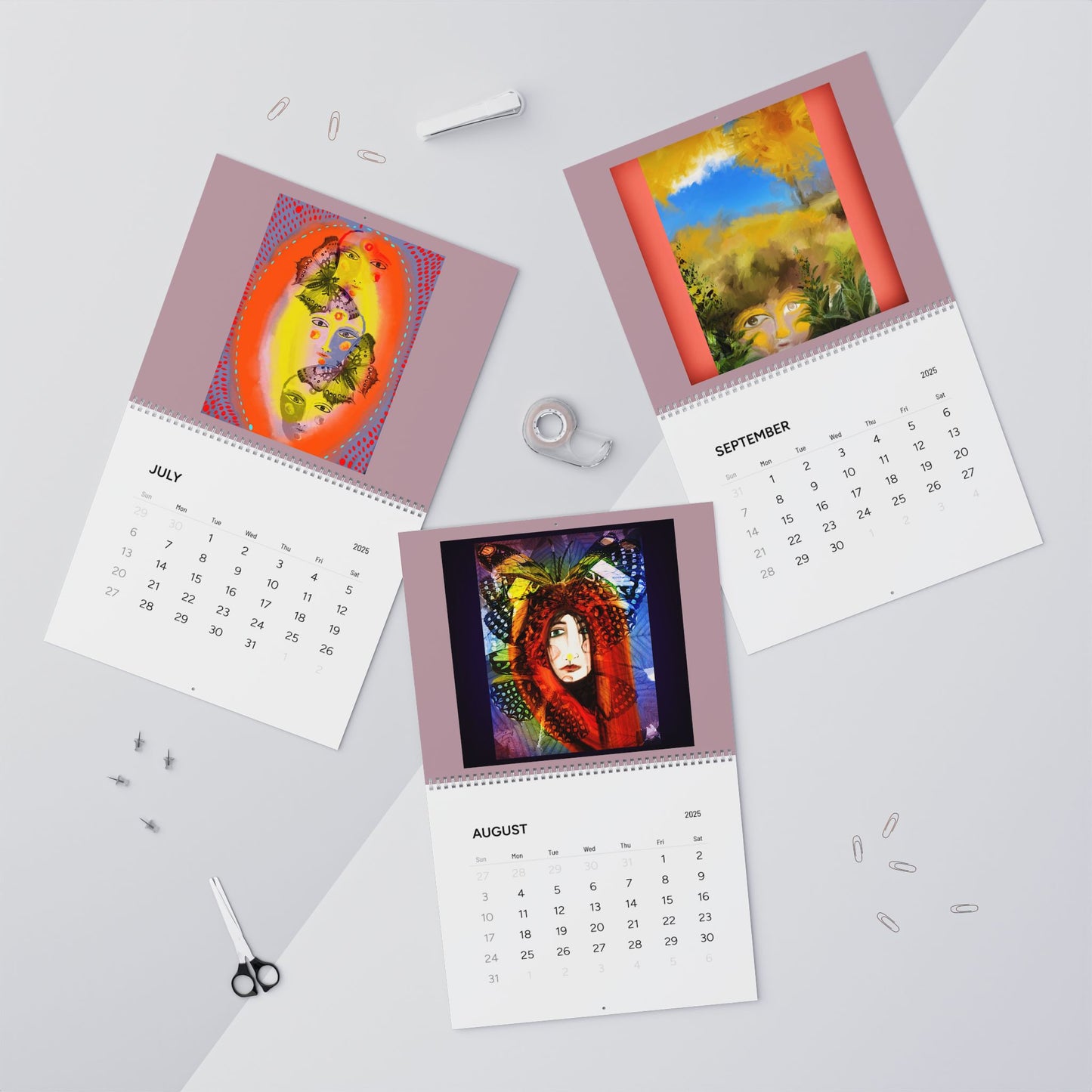 Paintings by Mona Anastas Wall Calendar (2025)