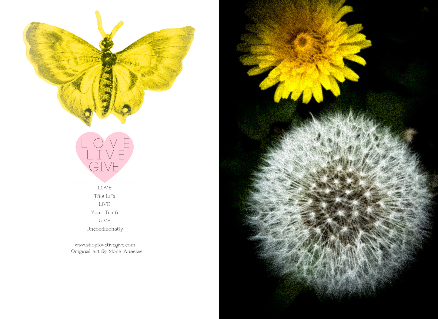 Divine Dandelion Journal Journal: Art by Mona Anastas