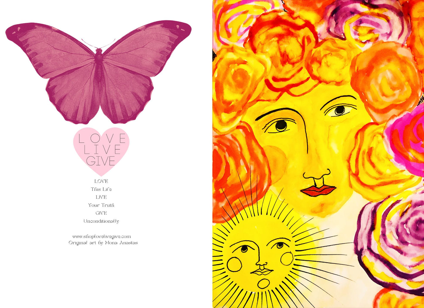 Light in Me Journal: Art by Mona Anastas