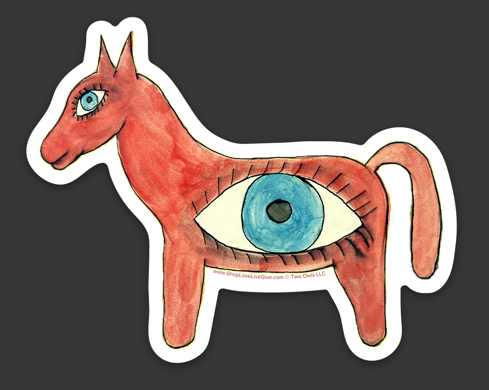 Protective Eye Horse Sticker