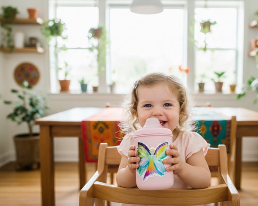 Little Flying Fairy in Blue Holographic Sticker