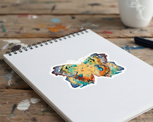 Butterfly Sun Transform Sticker