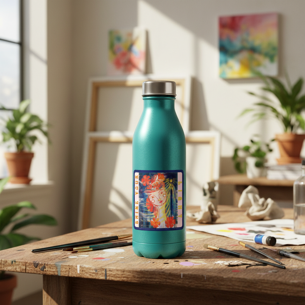 Shine Your Light Square 3"x3" Sticker