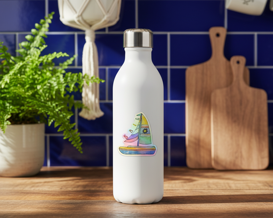 SAIL Sail Boat Holographic Sticker