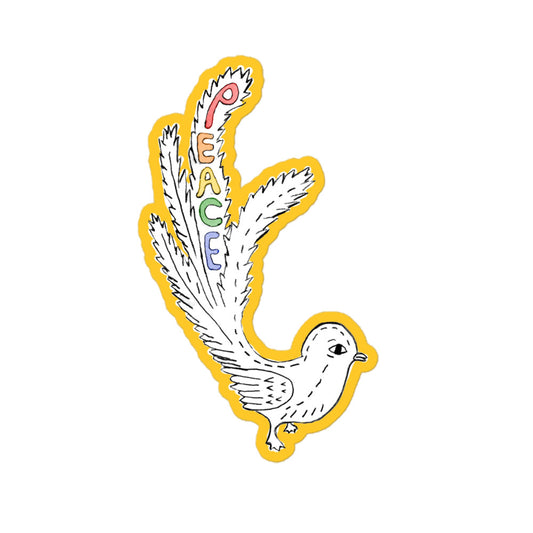 Peace Bird Sticker