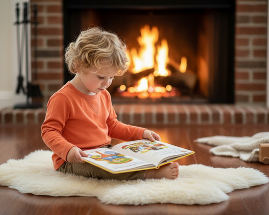 TwOOwls Orange/Green Baby Long Sleeve Tunic Tee -100% organic cotton-Made in the USA
