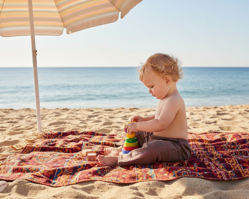 TwOOwls Brown/Red Baby Pant -100% organic cotton-Made in the USA