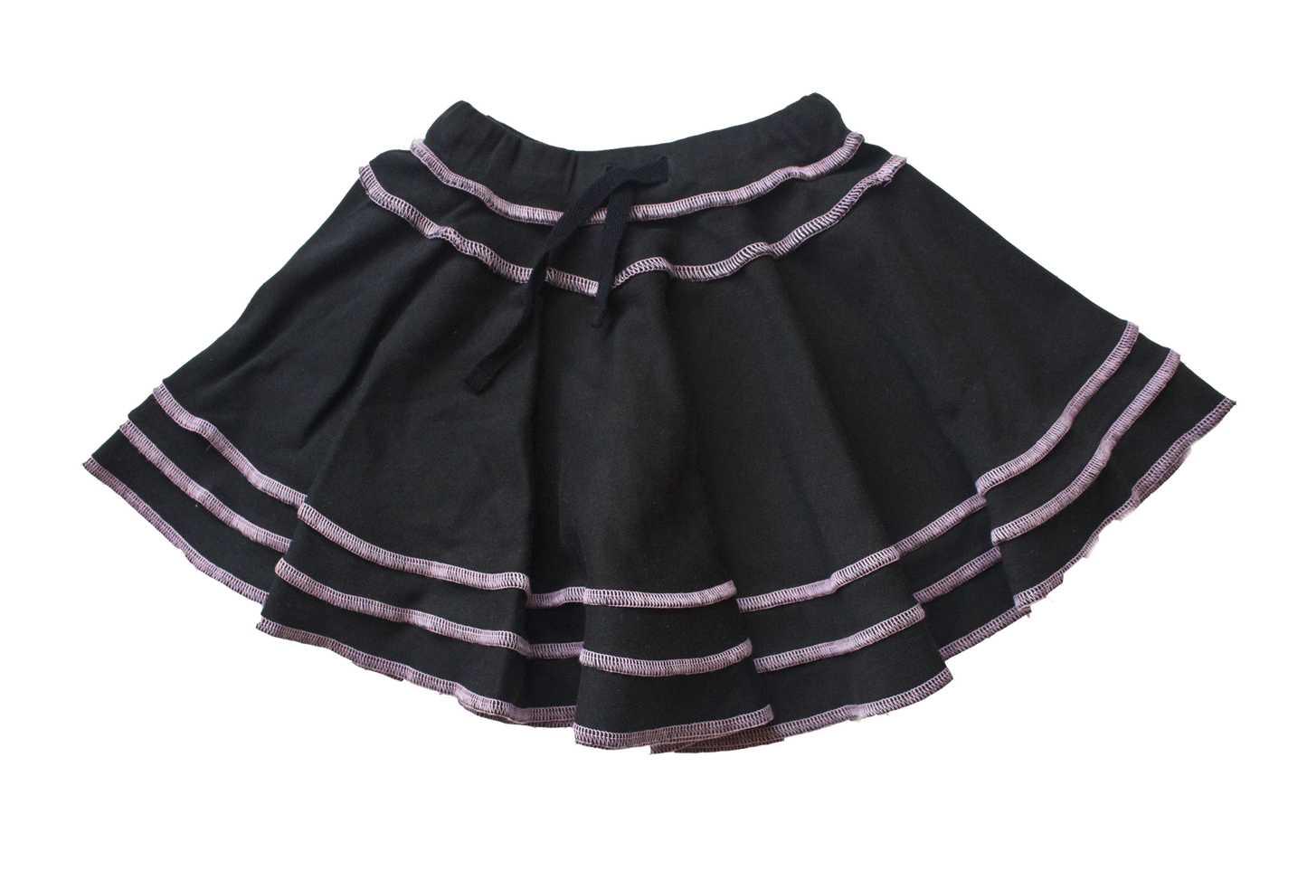 TwOOwls Black/Pink Baby ChaCha Skirt -100% organic cotton