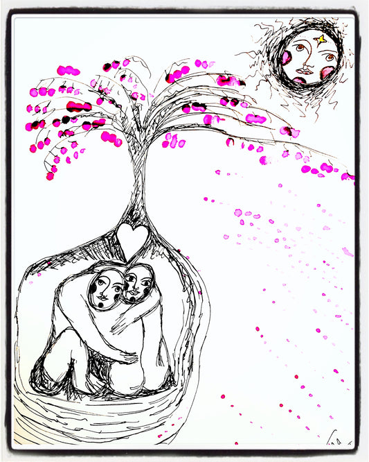 Fine Art Print “Cherry Blossom Embrace"