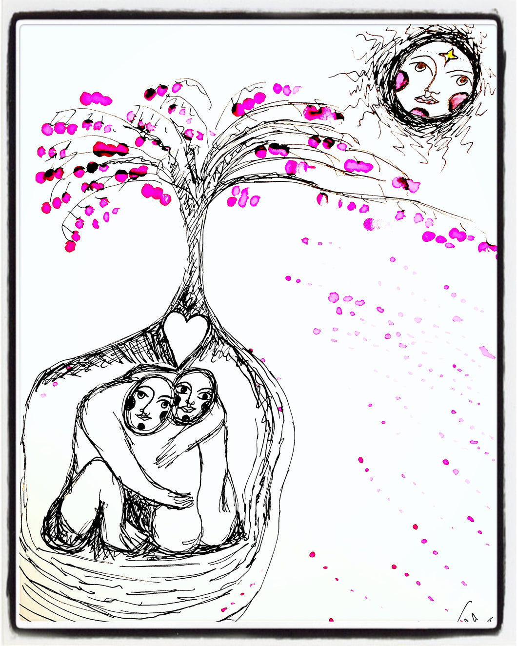 Velvet Fine Art Print “Cherry Blossom Embrace