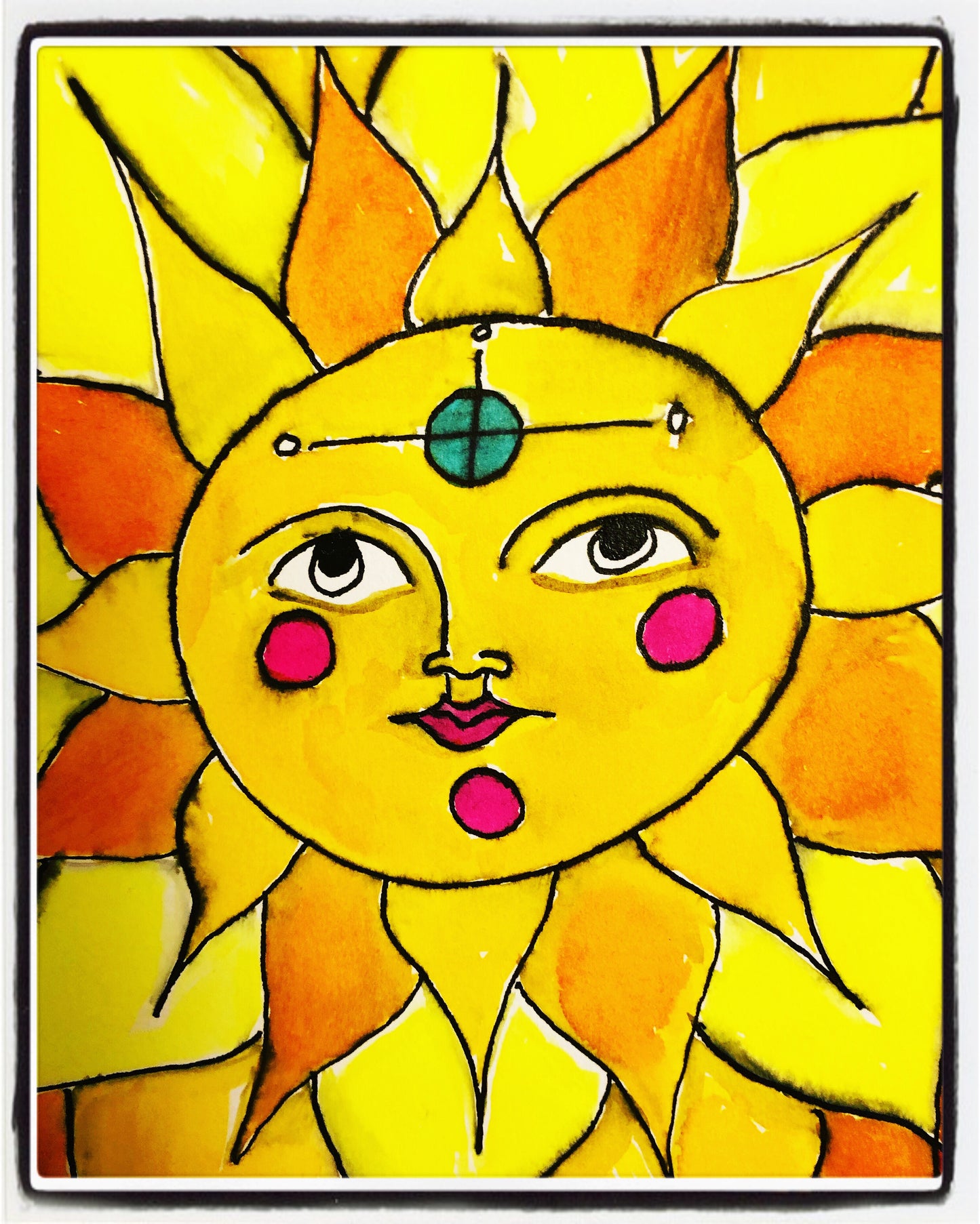 Fine Art Print " Sun being - Goddess"