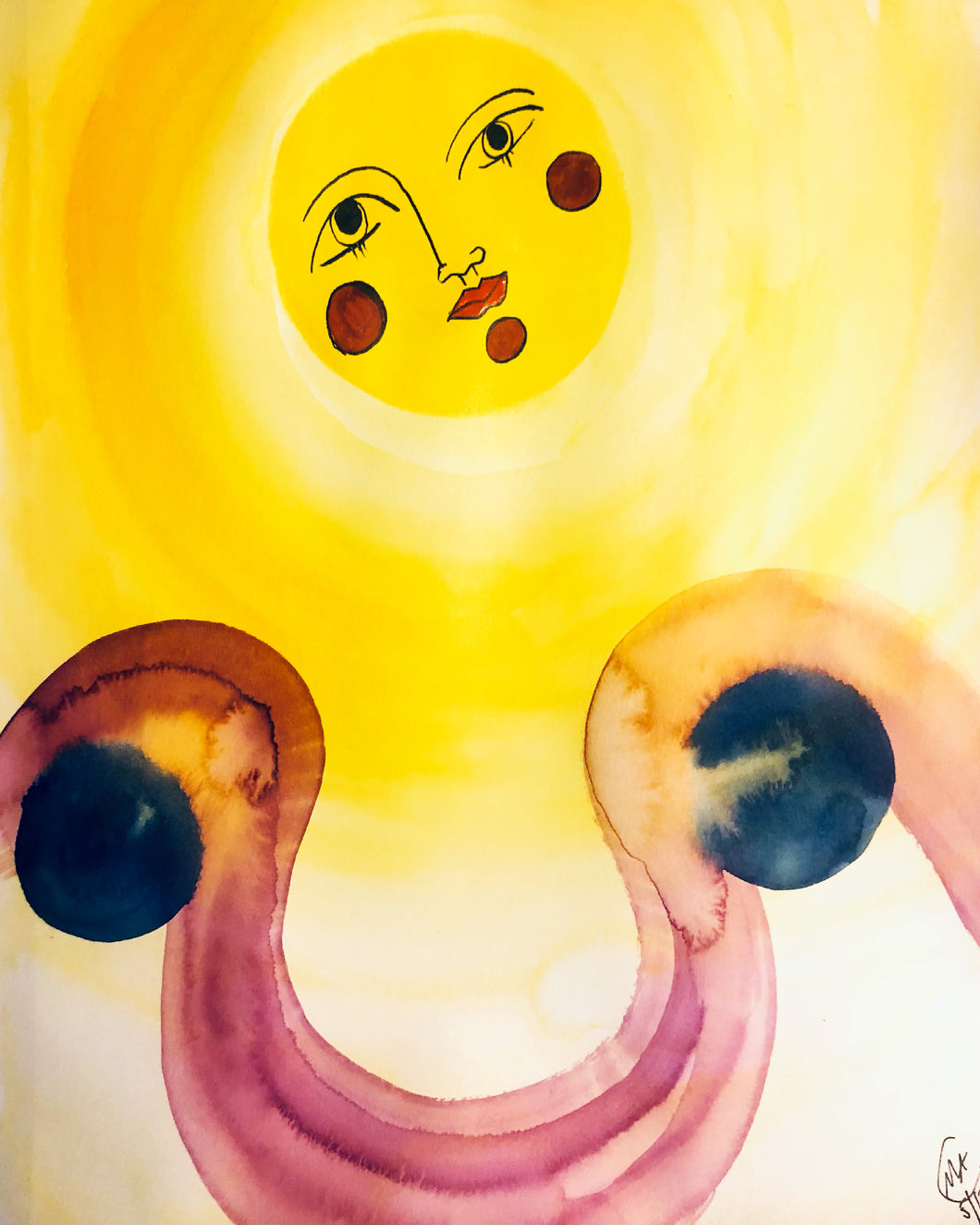 Velvet Fine Art Print “Womb Energy And The Sun