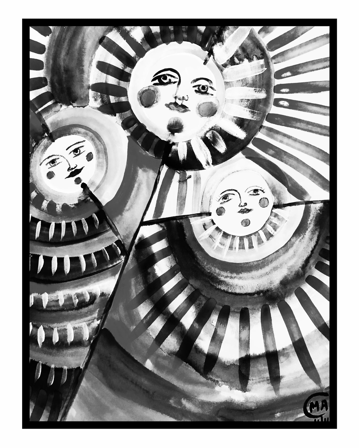 Fine Art Print “A Story in Black and White"