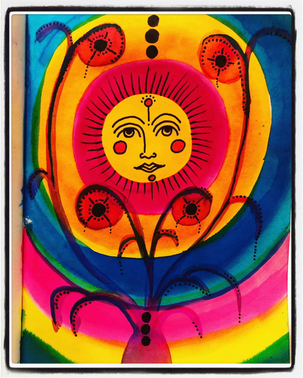 Velvet Fine Art Print “Lotus Sun
