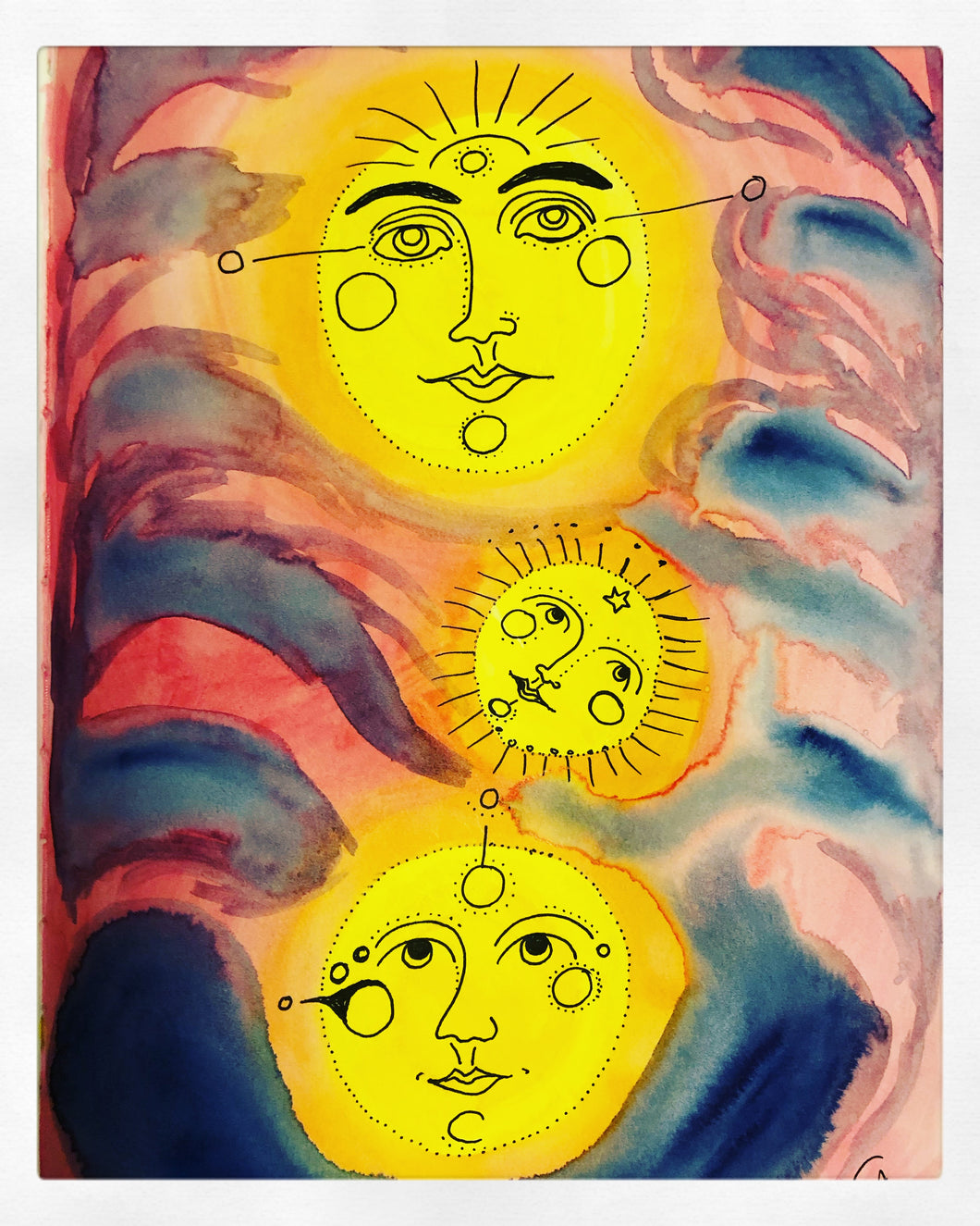 Velvet Fine Art Print “Three suns