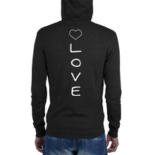 Unisex LOVE zip hoodie